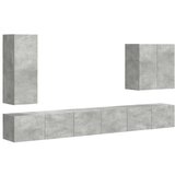  Namestitev na steno 6 pcs Betonsko siva - - Siva - 67.93 - 78,5 x 30 x 29,5 cm - 2025-vidaXL-Uvoz_2 | Shoptok.si