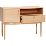 Hübsch Visoka komoda v hrastovem dekorju v naravni barvi 100x75 cm Cube – | Shoptok.si