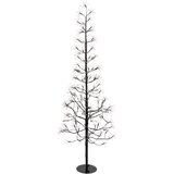 LUCA LIGHTING božična stoječa svetilka črna drevo 150 cm vklj. led s časovnikom IP44 - caspar Cene