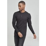 Urban Classics Henley L/S Basic T-Shirt Black | shoptok.hr