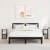  Nočna omarica 2 pcs Črna Orehovina 25,5 x 22 x 49,5 cm, (5000233668) | Shoptok.si