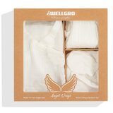 WALLXPERT set za novorođenče (5 komada) angel wings newborn baby set white | Eponuda.com