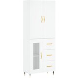 Maison Chic Visoka omara - Komoda - Predalnik bela 69,5x34x180 cm inženirski les, (21721220) Cene