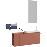Hanah home Kupatilski ormarić sa umivaonikom i ogledalom (2 komada) Perla 110 347 | Eponuda.com