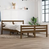 The Living Store Posteljni okvir medeno rjav iz trdnega lesa 150x200 cm - Posteljni Okvir, (21528410) Cene