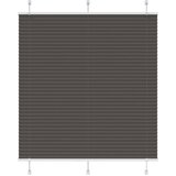 vidaXL plisirana žaluzija črna 120x100 cm širina tkanine 119,4 cm | Shoptok.si