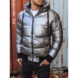 DStreet Kurtka męska zimowa z kapturem srebrna | shoptok.hr