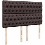  Krevet s oprugama i madracem tamnosmeđi 160x200 cm tkanina | shoptok.hr