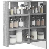  Kupaonski ormar s ogledalom Zidne Siva Sonoma 30 x 10,5 x 50 cm | shoptok.hr