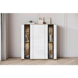Livetastic Visoka Komoda Caro, Barva Hrasta, Bela | Shoptok.si