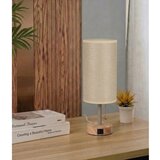  Brilagi - Stona lampa sa USB portom TABLON 1xE27/25W/230V hrast/bež | Eponuda.com