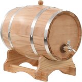 vidaXL sod za vino s pipo trdna borovina 12 l | Shoptok.si
