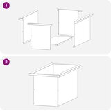  Vrtna posuda za sadnju s LED svjetlom 2 kom. Srebrna - Nehrđajući čelik 30 x 60 x 30 cm 2 | shoptok.hr