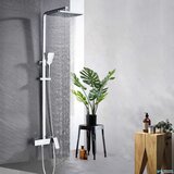  Luksuzni nadzemni crni ili kromirani tuš sustav | Tuš EYN BT1048<span> - </span>Klasični miješajući ventil, Krom | shoptok.hr