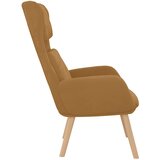  Stolica za opuštanje smeđa baršunasta | shoptok.hr