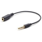 Audio kabl cross adapter, 3,5mm 4pin to 3,5mm stereo, 18 cm, GEMBIRD CCA-419, black | Eponuda.ba