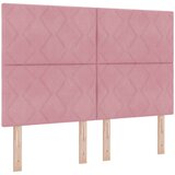  Postelja z vzmetnico z vzmetnico Roza 160 x 200 cm Žamet, (5000126112) | Shoptok.si