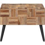  Stolić za kavu sivi 55x55x40 cm od masivne obnovljene tikovine | shoptok.hr