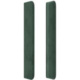  Vzglavje z ušesi temno zeleno 183x16x118/128 cm žamet, (20952991) | Shoptok.si