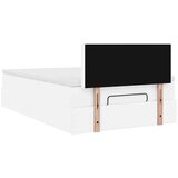 vidaXL okvir kreveta s madracem čisto bijela 120x190cm umjetna koža | shoptok.hr