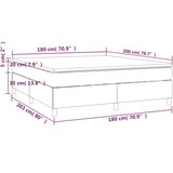  Krevet s oprugama i madracem svjetlosivi 180x200 cm baršunasti | shoptok.hr