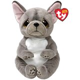 Ty Beanie Bellies WILFRED sivi kuža, 24 cm u