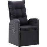  7-dijelni vrtni blagovaonski set s jastucima crni Crna | shoptok.hr