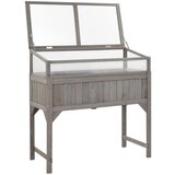 Furnova Visoka greda z rastlinjakom 110x54x120 cm trden les jelke, (21919981) | Shoptok.si