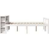  s regalom z knjige bez madraca bijeli 140x190cm borovina | shoptok.hr