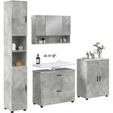  Set namještaja za kupaonicu 4 kom. Betonski sivi | shoptok.hr