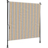 Furnova Zunanje rolo senčilo rumeno in belo 150x270 cm tkanina in jeklo, (21917666) | Shoptok.si