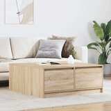 vidaXL stol za kavu s ladicama sonoma hrast 100x100x40 cm | shoptok.hr