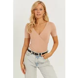 Cool & Sexy Women's Powder Double Breasted Blouse