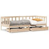 vidaXL Dnevni krevet s ladicama bez madraca 90x200 cm masivno drvo | shoptok.hr