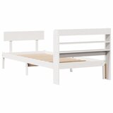  Okvir kreveta bez madraca bijeli 90 x 200 cm masivna borovina | shoptok.hr
