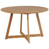 Venture Home Yakidon rastezljivi okrugli blagovaonski stol ⌀120 cm, smeđi | shoptok.hr