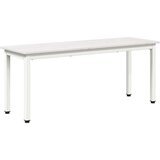  Klupa Bijelo 110 x 35 x 45 cm Čvrsto borovo drvo | shoptok.hr