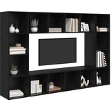  Set TV komoda 4 pcs Crna 37 x 37 x 142,5 cm Konstruirano drvo | shoptok.hr