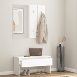  Set namještaja za hodnik bijeli od konstruiranog drva | shoptok.hr