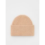 Reserved kapa beanie iz mešanice volne - bež Cene