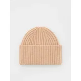 kapa beanie iz mešanice volne - bež