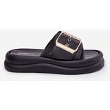 Boto Women's Sandals On Massive Platform With Decorative Buckle Black Zelori | shoptok.hr