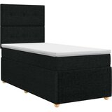  Boxspring krevet s madracem Crna 100 x 200 cm Tkanina | shoptok.hr