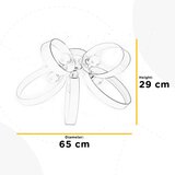 Lesnina XXXL ONLI - Plafonjera SERENA 5xE14/6W/230V bela | Eponuda.com