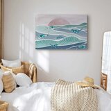  Slika - Fish on the waves 120x80 Na talijanskom platnu | shoptok.hr