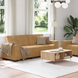  Dvodijelni set sofa s jastucima, smeđi baršun | Shoptok.si