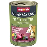 animonda GranCarno Adult Superfoods 24 x 400 g - Govedina + rdeča pesa, robide, regrat | shoptok.hr