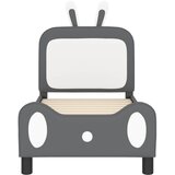 Okvir kreveta za malu djecu s naslonom Svijetlo siva PU | shoptok.hr