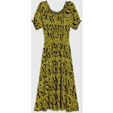 Marisse Yellow Viscose Dress | Shoptok.si