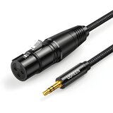 Ugreen audio kabel 3,5 mm mini jack (mu&amp;scaron;ki) - XLR (ženski) 1 m - Crna KP26485 Slike